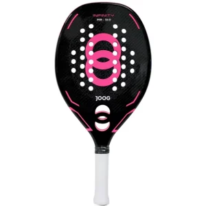 Raquete de Beach Tennis Joog Infinity 3K Pro Full Carbon Preto/Rosa